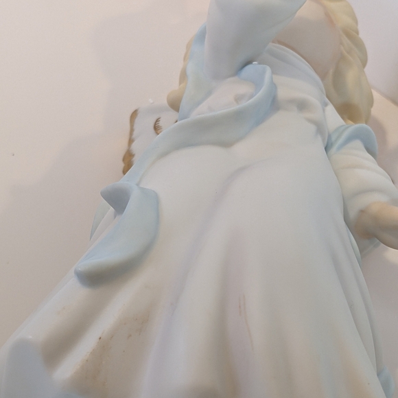 Tree Topper Precious Moments Sing in Excelsis Deo Angel  Vintage Bisque Figurine - Picture 5 of 6